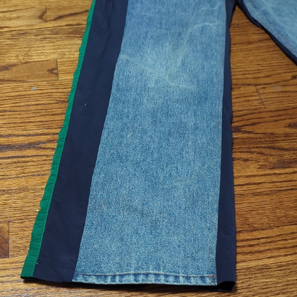 Balenciaga Blue and Green Relaxed Jeans - Picture 3 of 10